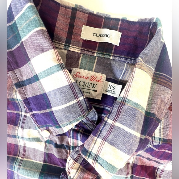 NWT madras plaid button down - Picture 4 of 4
